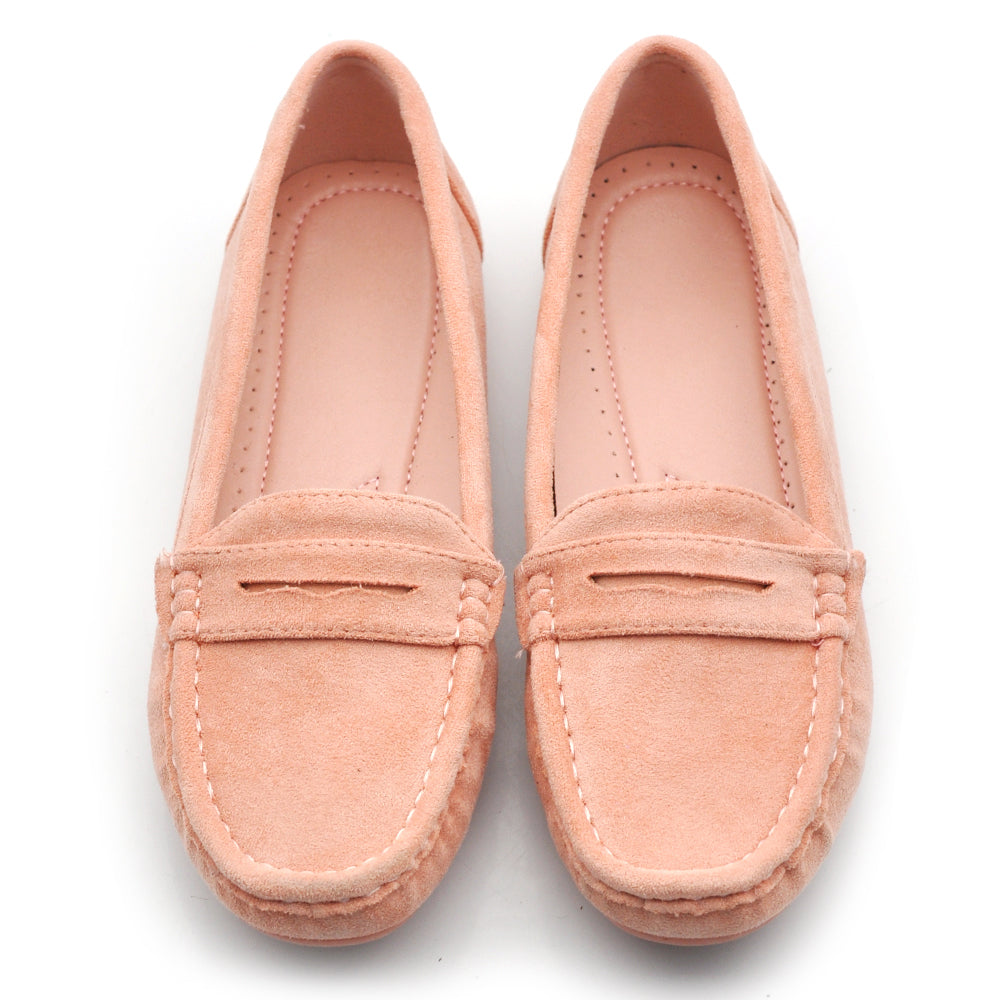 Scarpe Da Donna Mocassini Morbidi Camoscio Sintetico FT245 fucsia blu beige lilla verde