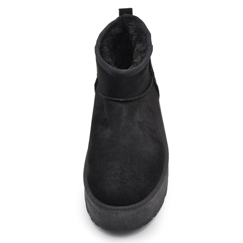 Stivali Mammut Camoscio Pelosi Con Pelliccia Pelo da Donna Doposci Platform P309 leopardato maculato