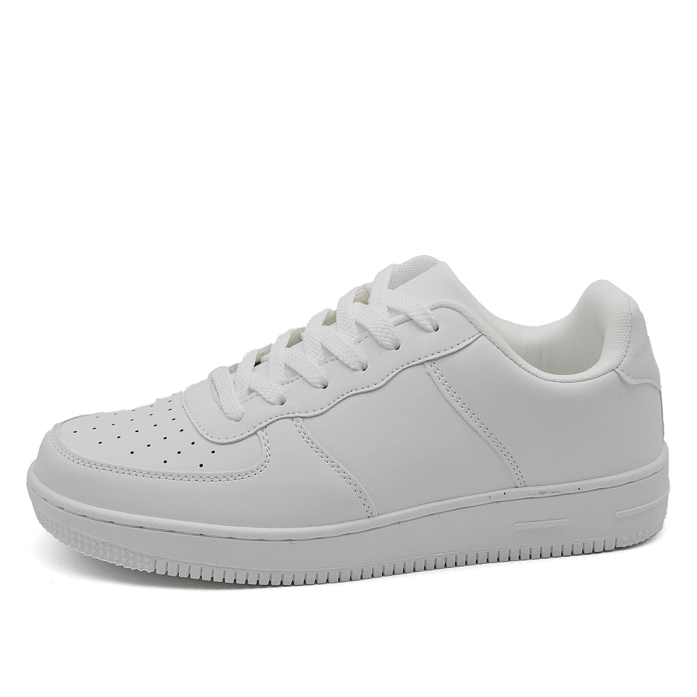 Sneakers Uomo Basse Casual Sportive con Lacci, Punta Traforata e Suola Spessa, Scarpe Urban Streetwear GRZ9926 nero bianco