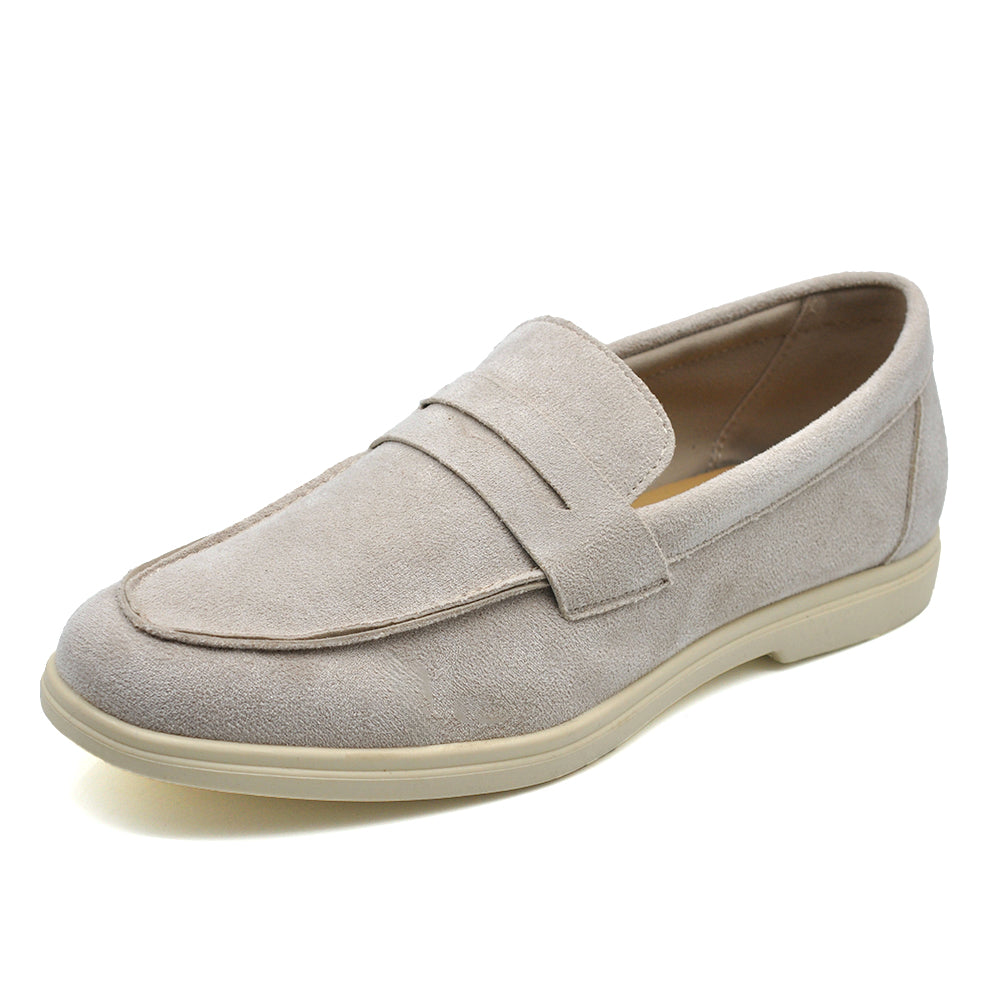 Mocassini Uomo in Camoscio Sintetico con Suola EVA – Scarpe Casual Eleganti Comfort nero blu camel khaki beige