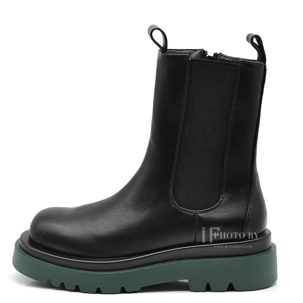 IF FASHION Stivali Stivaletti Anfibi Suola Colorata Combat LY86-2