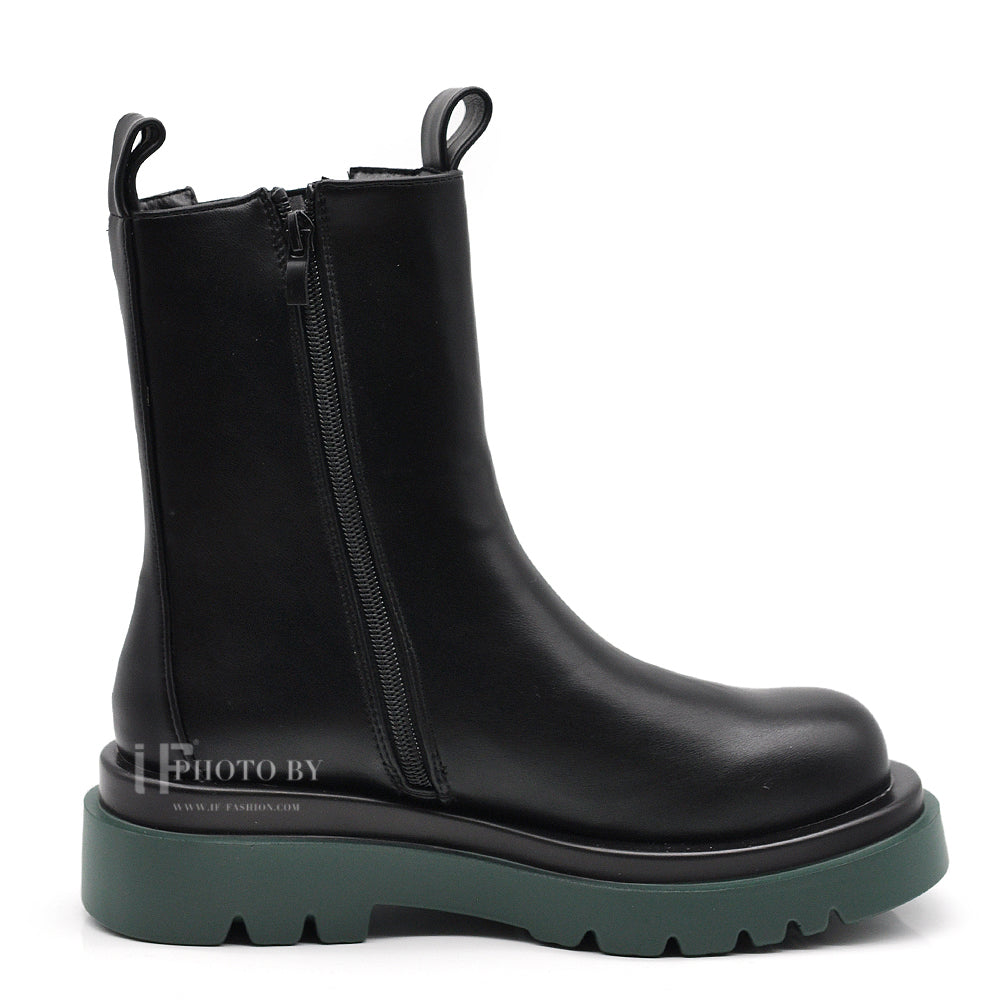 IF FASHION Stivali Stivaletti Anfibi Suola Colorata Combat LY86-2