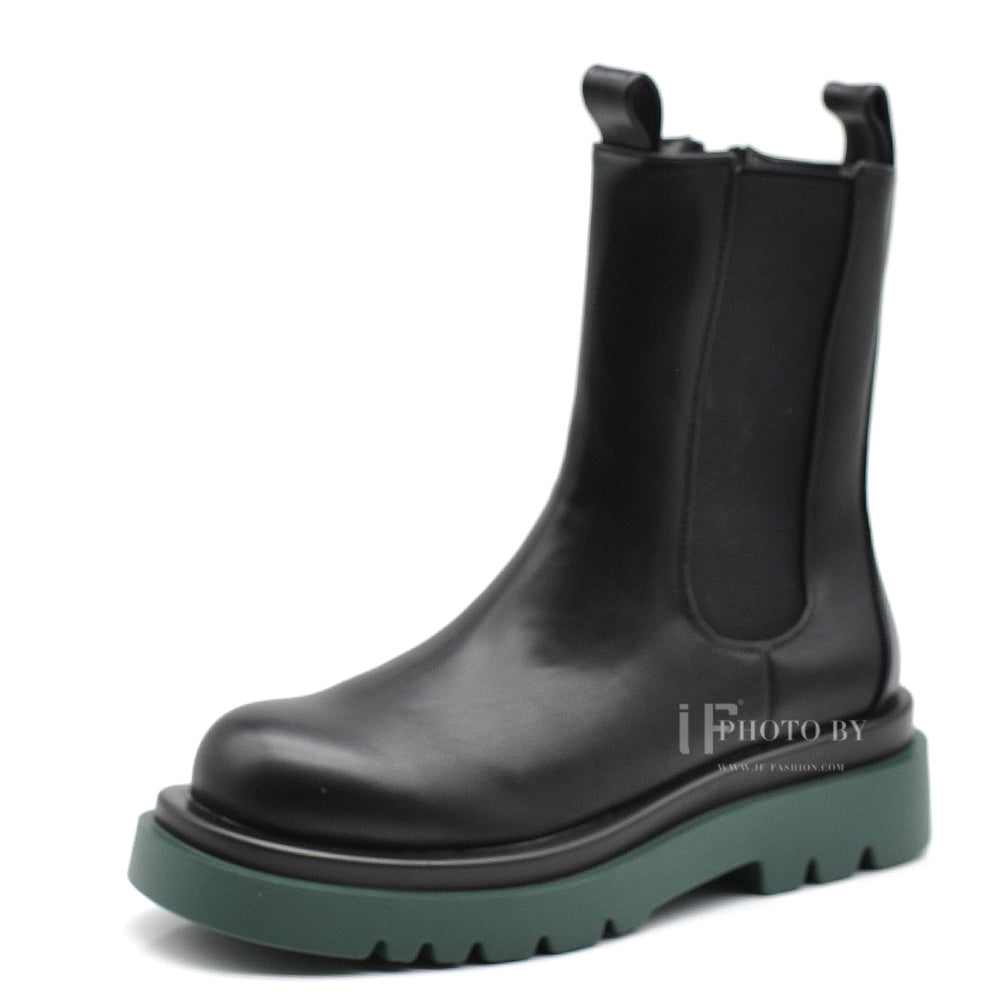 IF FASHION Stivali Stivaletti Anfibi Suola Colorata Combat LY86-2