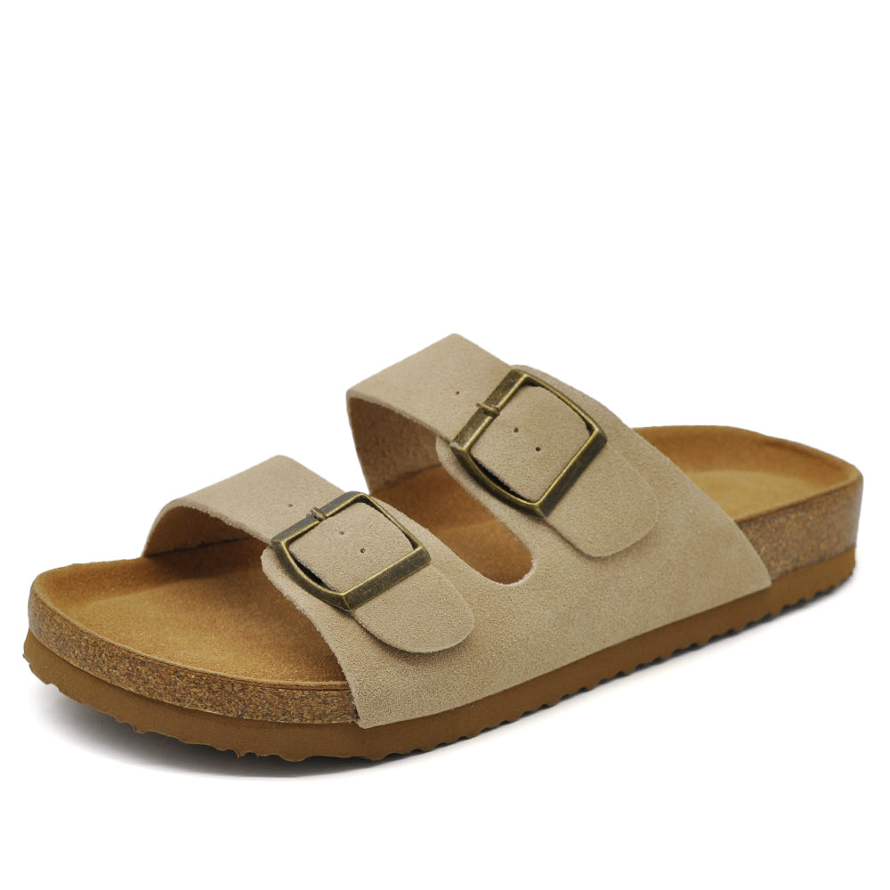 Ciabatte donna con doppia fibbia regolabile – sandali comfort ergonomici estivi KMS5