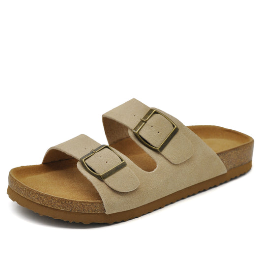 Ciabatte donna con doppia fibbia regolabile – sandali comfort ergonomici estivi KMS5