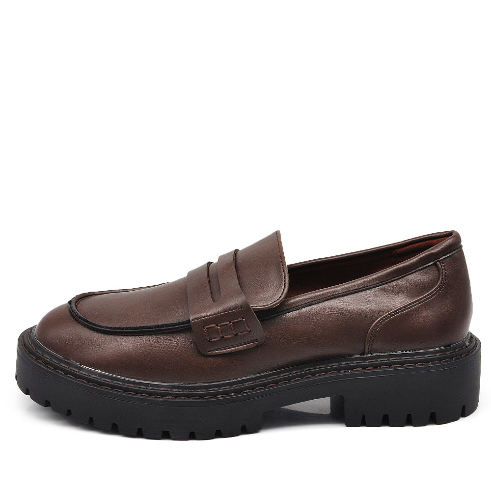 Scarpe Da Donna Mocassini Loafer Semplici con Platform MP369-1