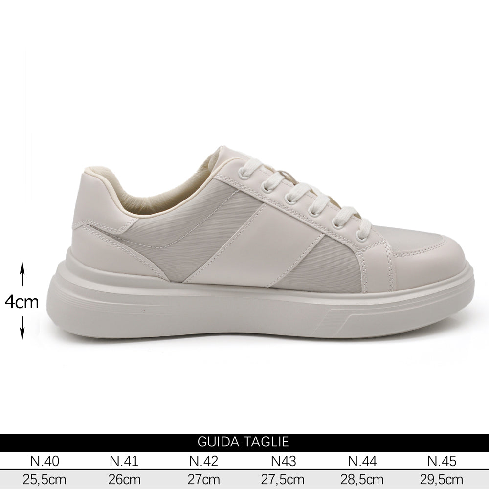 Sneakers Uomo Casual in Pelle Sintetica con Suola Spessa – Scarpe Comfort Urban