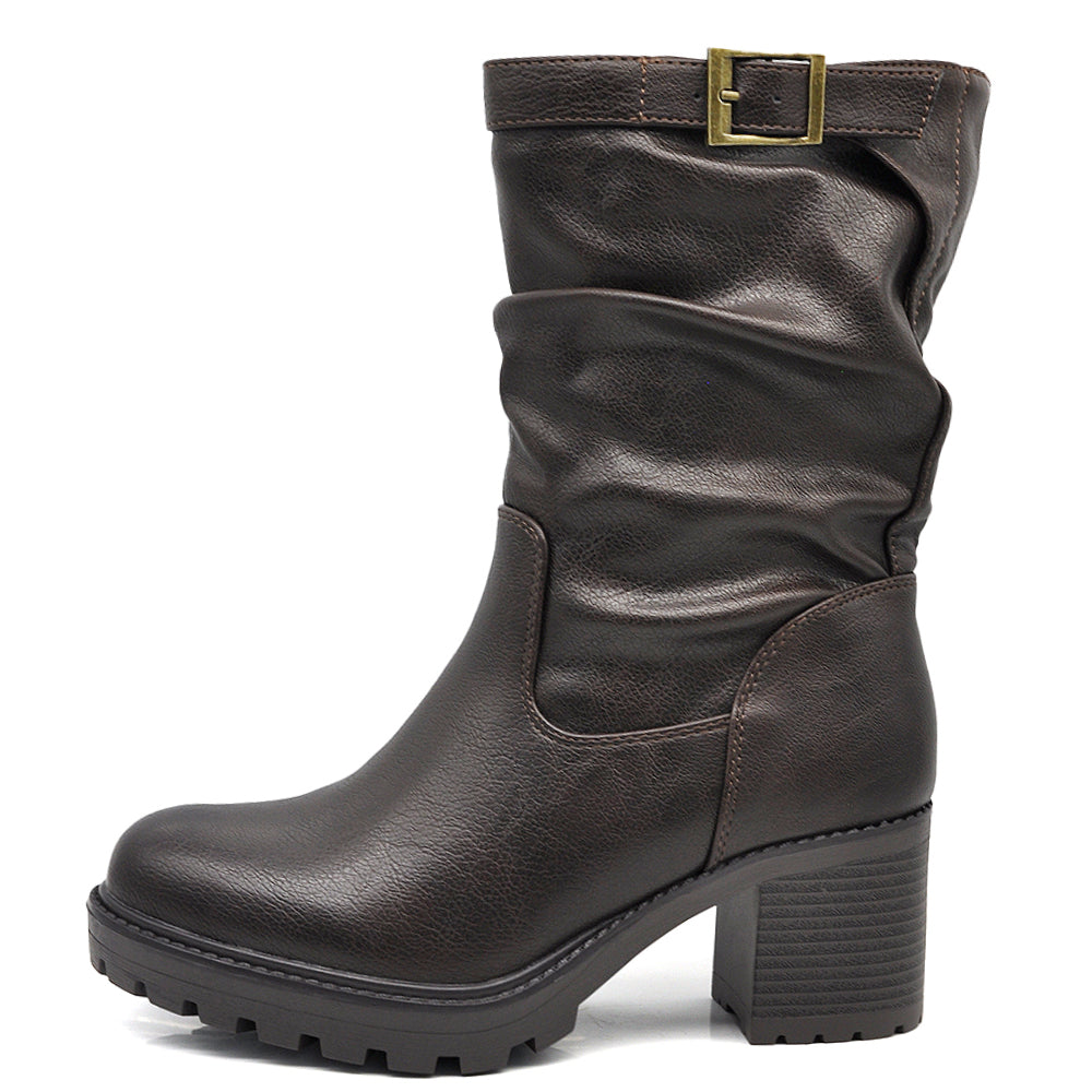 Stivaletti Tronchetti Da Donna Tacco Medio Elastico Cavilgia Platform G699