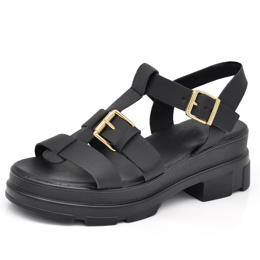 Scarpe Infradito Sandali Stivaletti Estivi Da Donna Con Platform GH-819