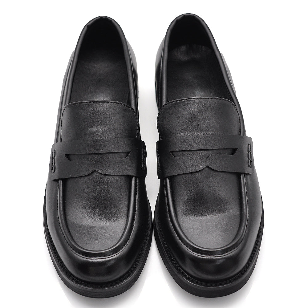 Mocassini Donna Eleganti, Loafers Slip On Casual da Ufficio, Suola Rinforzata con Inserto Effetto Legno, Comodi e Resistenti