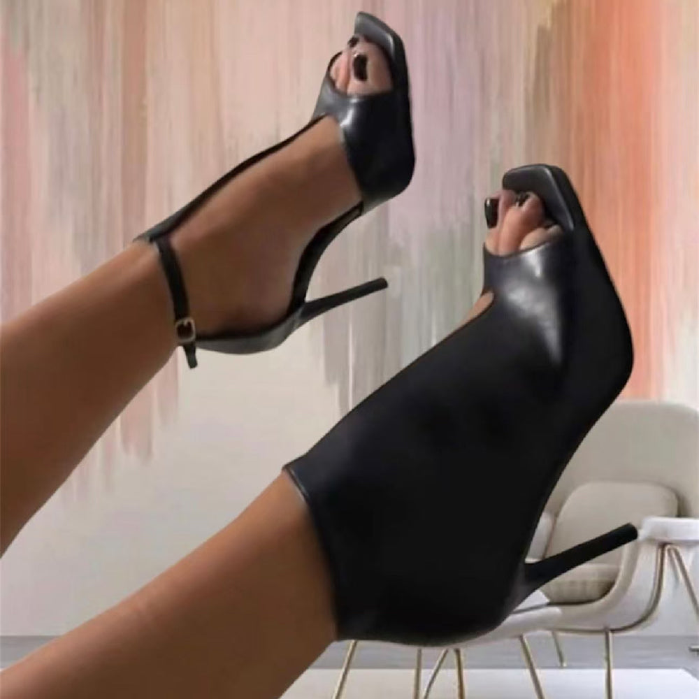 Scarpe Tronchetti Sandali Da Donna Con Tacco A Spillo Cerimonia Spuntati