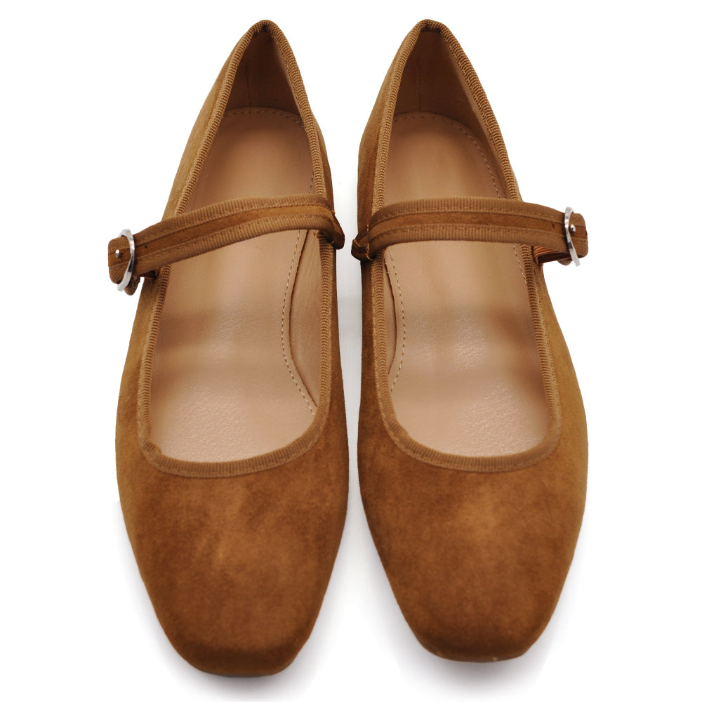 Ballerine Friulane Scarpe Veneziane con Cinturino Da Donna In Suede sintetico G70059