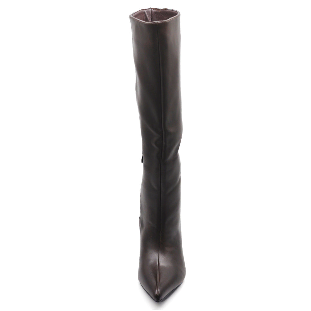 Stivali Donna al Ginocchio con Tacco Medio e Punta Affusolata – Eleganti e Versatili A9813 nero