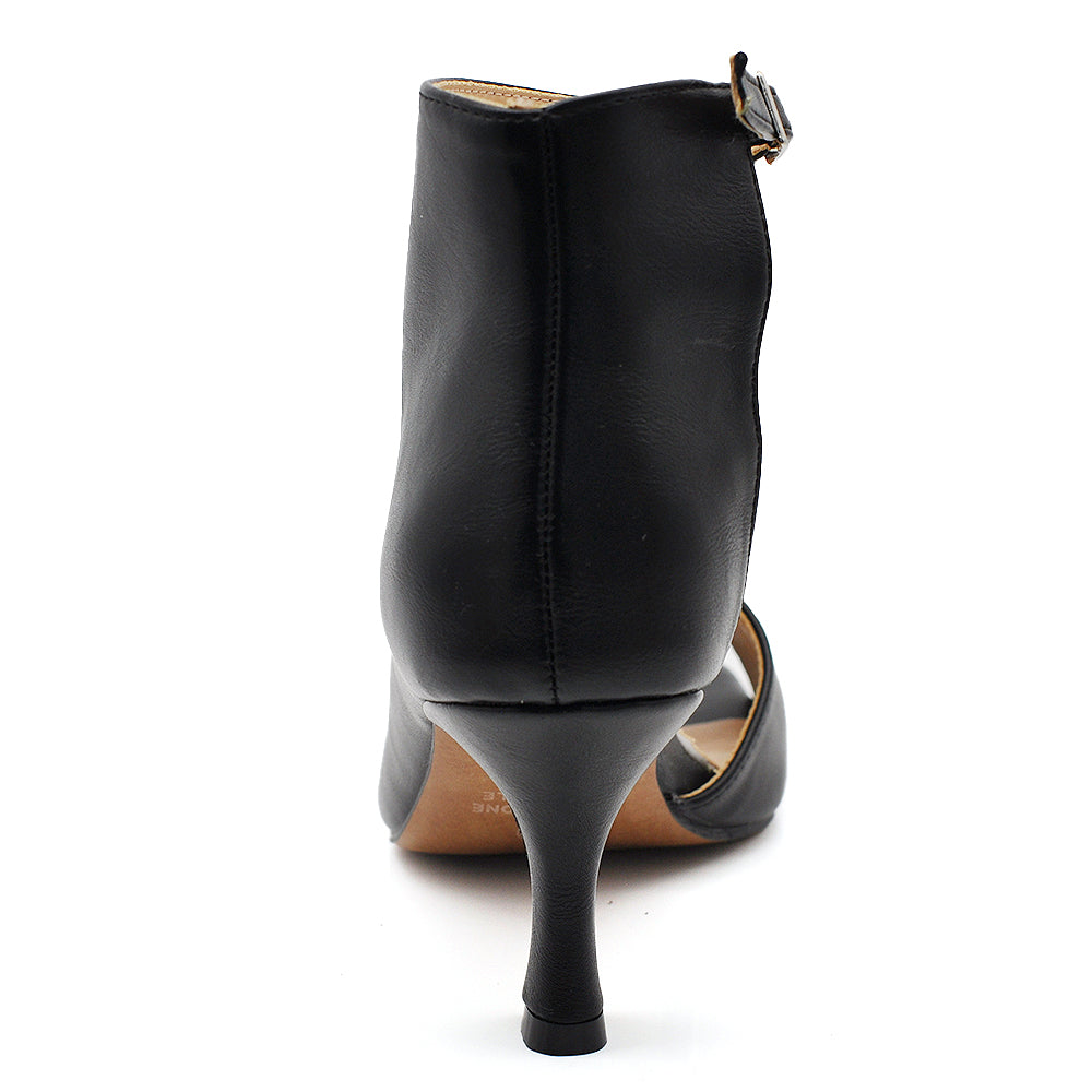 Scarpe Tronchetti Sandali Da Donna Con Tacco A Rocchetto Cerimonia Spuntati