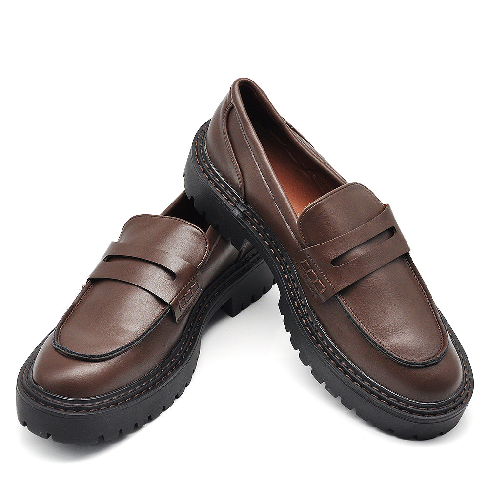 Scarpe Da Donna Mocassini Loafer Semplici con Platform MP369-1