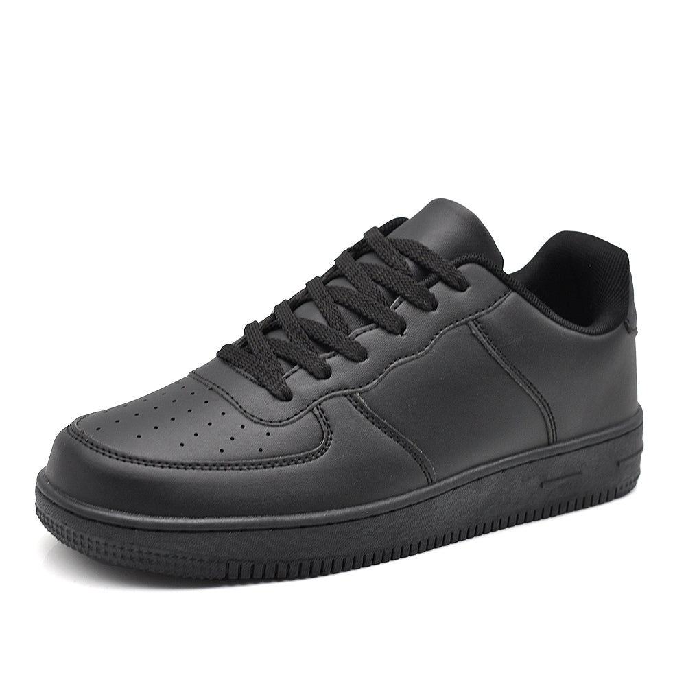 Sneakers Uomo Basse Casual Sportive con Lacci, Punta Traforata e Suola Spessa, Scarpe Urban Streetwear GRZ9926 nero bianco