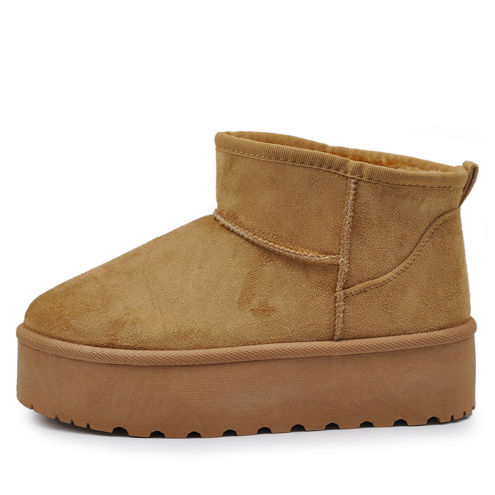 Stivali Mammut Camoscio Pelosi Con Pelliccia Pelo da Donna Doposci Platform P309 leopardato maculato