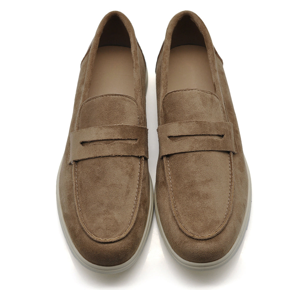 Mocassini Uomo in Camoscio Sintetico con Suola EVA – Scarpe Casual Eleganti Comfort nero blu camel khaki beige