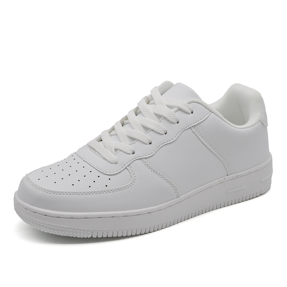 Sneakers Uomo Basse Casual Sportive con Lacci, Punta Traforata e Suola Spessa, Scarpe Urban Streetwear GRZ9926 nero bianco