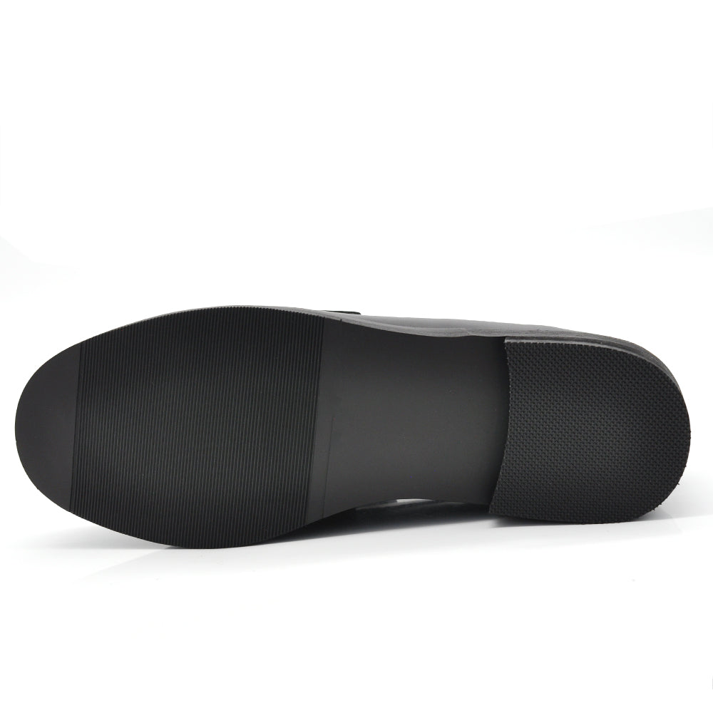 Mocassini Donna Eleganti, Loafers Slip On Casual da Ufficio, Suola Rinforzata con Inserto Effetto Legno, Comodi e Resistenti
