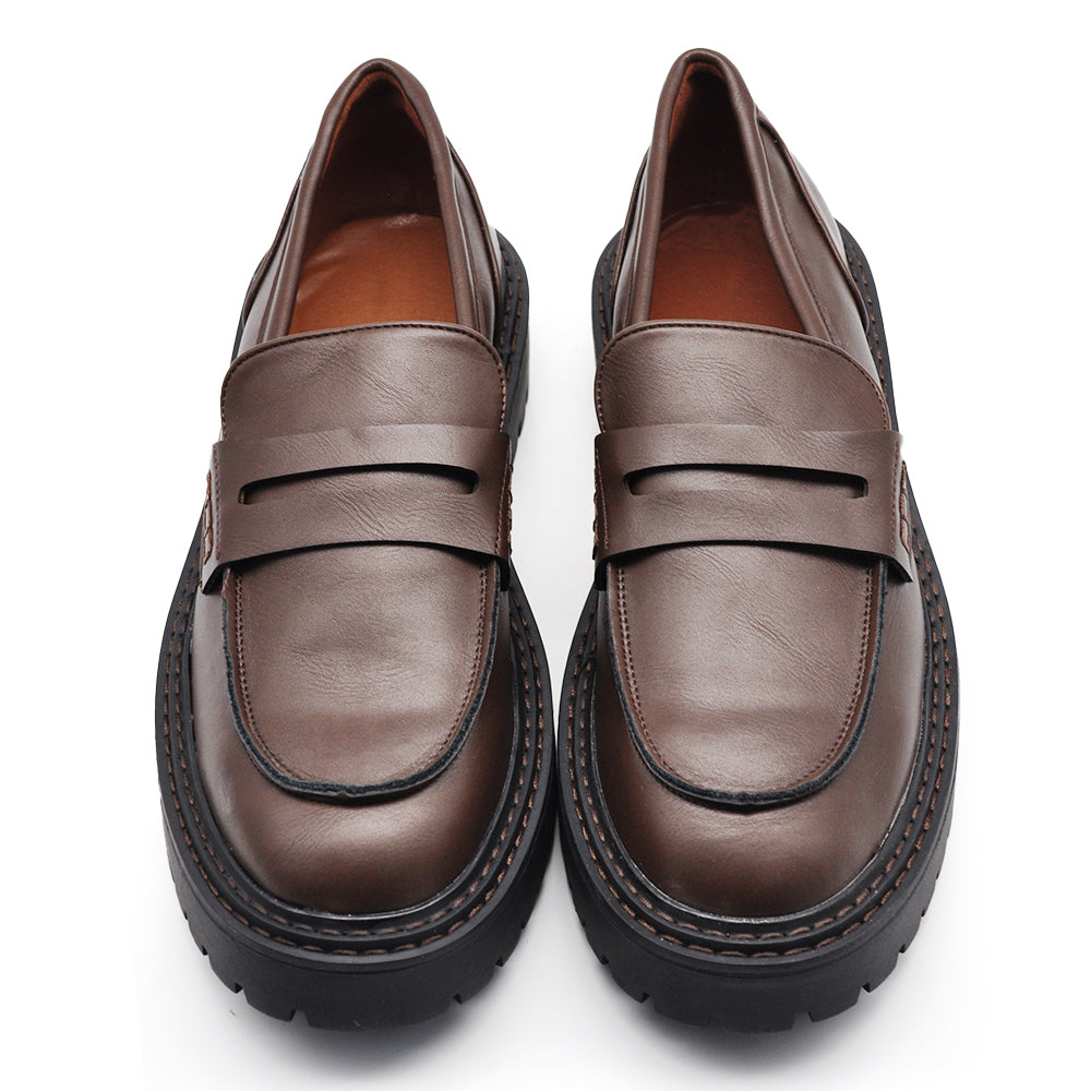 Scarpe Da Donna Mocassini Loafer Semplici con Platform MP369-1