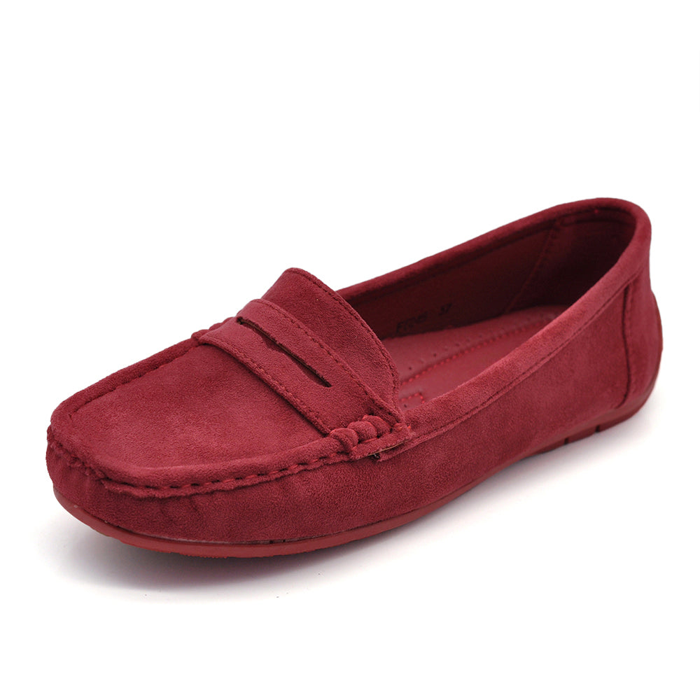 Scarpe Da Donna Mocassini Morbidi Camoscio Sintetico FT245 fucsia blu beige lilla verde